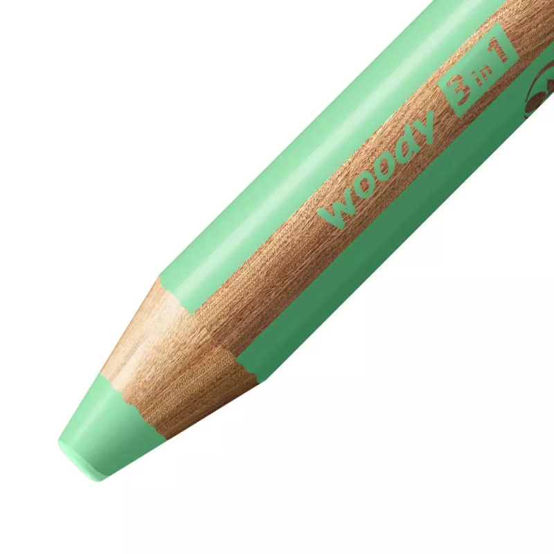 STABILO woody 3 in 1 verde pastel lápiz multiusos