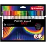 STABILO Pen 68 brush ARTY Edition set de rotuladores pincel - 30 colores surtidos en estuche de cartón