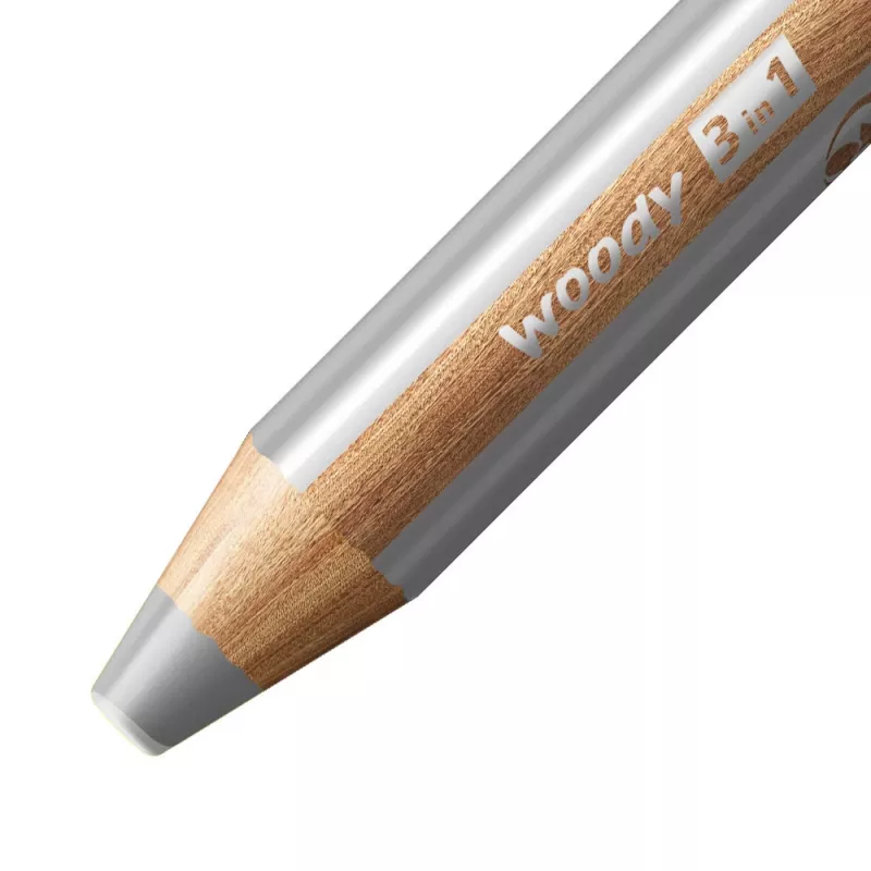 STABILO Woody 3-in-1 lápiz multiusos 7,6 cm set pastel de 18 piezas con pincel