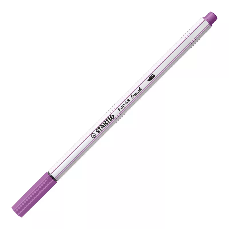 STABILO Pen 68 Brush ARTY Edition set de rotuladores pincel - 10 colores surtidos en estuche de cartón