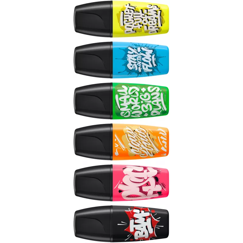 STABILO Boss Mini Snooze set de rotuladores fluorescentes, colores surtidos, 6 piezas