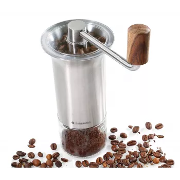 Molinillo de café Zassenhaus BARISTA acero inoxidable/cristal molinillo manual con mecanismo cerámico