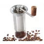 Molinillo de café Zassenhaus BARISTA acero inoxidable/cristal molinillo manual con mecanismo cerámico