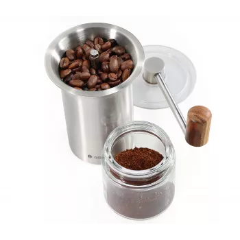 Molinillo de café Zassenhaus BARISTA acero inoxidable/cristal molinillo manual con mecanismo cerámico