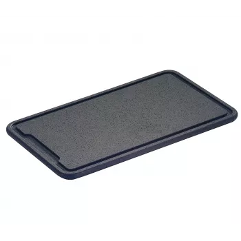 Tabla de cortar Zassenhaus plástico gris oscuro 42x27x1,5 cm
