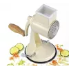 Rallador de tambor Zassenhaus Classic Cream – rallador rotativo de 3 tambores con tambores de acero inoxidable, base de succión, manivela ergonómica