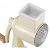 Rallador de tambor Zassenhaus Classic Cream – rallador rotativo de 3 tambores con tambores de acero inoxidable, base de succión, manivela ergonómica