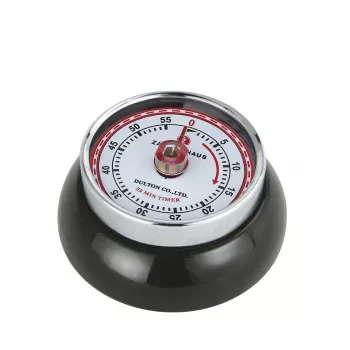 Zassenhaus Temporizador Speed Negro Temporizador de Cocina Mecánico 60 minutos