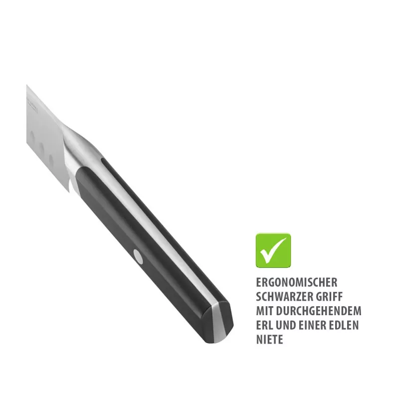 GEFU ACURO Set de 3 cuchillos - cuchillo de cocina, cuchillo multiusos y cuchillo pelador