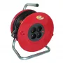 AKYGA AK-CR-09 Alargador con Carrete 50m 4 Tomas IP44 Schuko