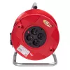AKYGA AK-CR-09 Alargador con Carrete 50m 4 Tomas IP44 Schuko