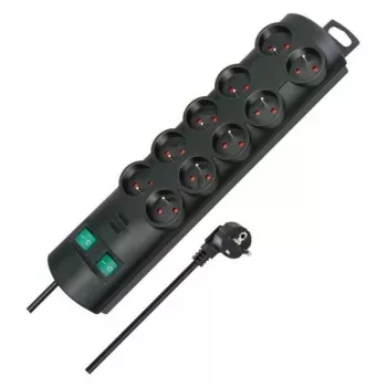 Brennenstuhl Primera-Line 10GN 2m regleta de enchufes negra