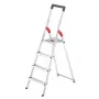 Hailo L51 escalera de seguridad de aluminio de 4 peldaños