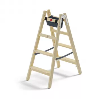 Hailo Master H80 escalera de tijera de doble cara 2 x 4 peldaños