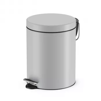 Hailo Selekta S cubo de basura con pedal 5 L, gris mate