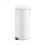 Hailo Selekta L cubo de basura con pedal 30 L, blanco mate