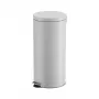 Hailo Selekta L cubo de basura con pedal 30 L, gris mate satinado