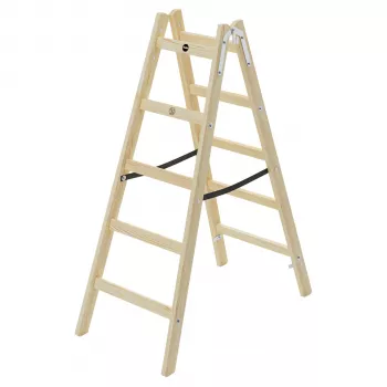 Hailo H40 StandardLine escalera de peldaños de madera de doble cara 2x5