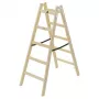 Hailo H40 StandardLine escalera de peldaños de madera de doble cara 2x5