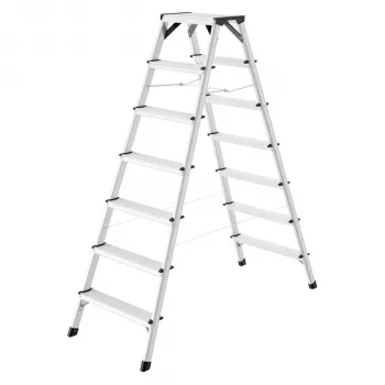 Hailo D60 StandardLine escalera de doble cara 2x7 peldaños