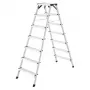 Hailo D60 StandardLine escalera de doble cara 2x7 peldaños