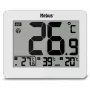 MEBUS 1074 termómetro digital con temperatura interior y exterior, pantalla LCD, montaje en pared, blanco
