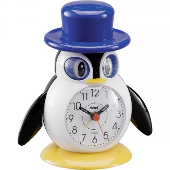 MEBUS 26514 Despertador infantil pingüino color surtido