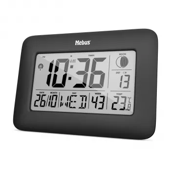 Mebus 46732 Reloj de pared - poliéster - beige - azul
