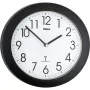 Mebus 52450 Reloj de pared radiocontrolado negro digital LCD radiocontrolado