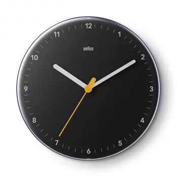 Braun BC 26 B Reloj de pared de cuarzo negro (67682)