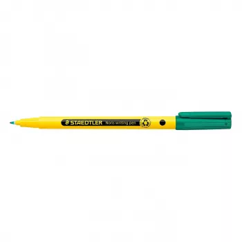 STAEDTLER Noris Fineliner 338 - Verde - Tinta base agua - 0,6 mm - Punta fina - Paquete de 10