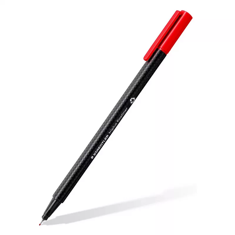 STAEDTLER Triplus Fineliner 0,3 mm Negro pack de 4