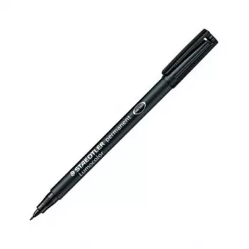 STAEDTLER Lumocolor 314-9 rotulador permanente, negro, punta biselada, 1-2,5 mm