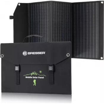 BRESSER panel solar móvil 90W con salida USB y DC