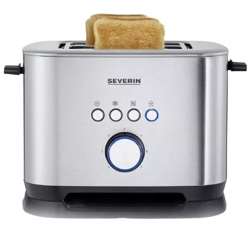 SEVERIN AT 2620 Tostadora 800 W 2 ranuras plateado/negro