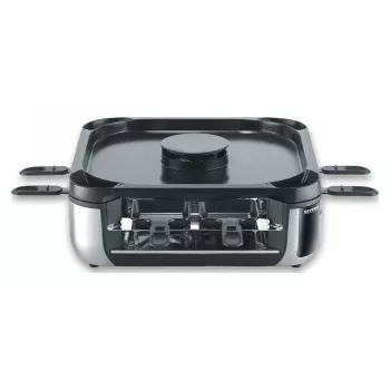 SEVERIN RG 2379 SEVENTO Grill de raclette 1400 W 8 personas negro/plateado