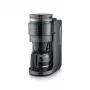 SEVERIN KA 4830 Cafetera de filtro con molinillo y jarra de cristal, 10 tazas, 1000 W, negro/acero inoxidable