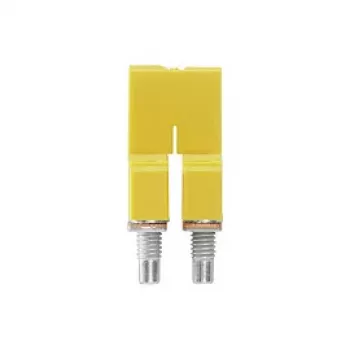 Weidmüller WQV 4/2 Puente transversal, 2 polos, 4 mm², amarillo, 50 uds.