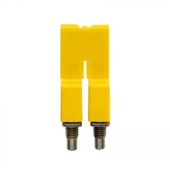 Weidmüller Borne de paso, conexión por tornillo, 24 A, 800 V, 2 conexiones, beige oscuro, montaje en carril DIN