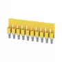 Weidmüller WQV 4/10 Puente transversal, 10 polos, 4 mm², amarillo, poliamida, UL 94 V-0, pack de 20 uds.