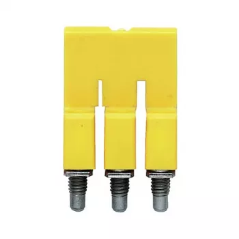 Weidmüller WQV 2.5/3 Puente transversal, 3 polos, 2,5 mm², amarillo, poliamida, UL94 V-0, 50 uds.
