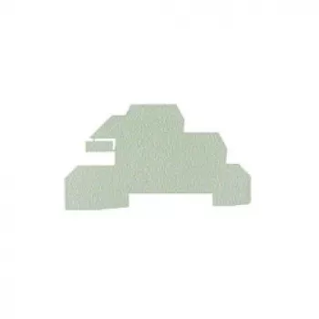 Weidmüller WAP WDL2.5/S Placa final - Gris - 1,5 mm - 20 uds.