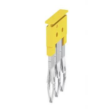 Weidmüller ZQV 2.5/3 Puente transversal, 3 polos, amarillo, 60 uds.