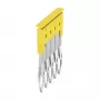 Weidmüller ZQV 2.5/5 Puente transversal, amarillo, 5 polos, 24 A, 800 V, 2,5 mm²