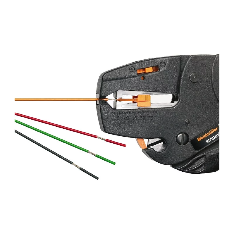 Weidmüller STRIPAX Pelacables automático, 0,08-10 mm², negro/naranja