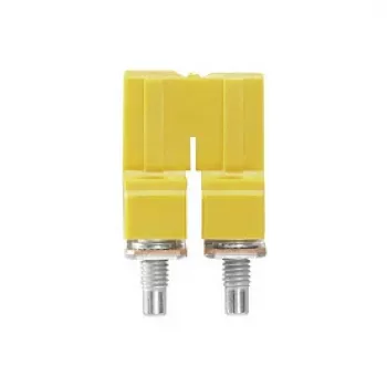 Weidmüller WQV 6/2 Puente transversal, 2 polos, 6 mm², poliamida, amarillo, UL 94 V-0, 50 uds.