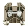 Weidmüller WDU 35 Borne pasante de carril con conexión por tornillo, 35 mm², 1000 V, 125 A, beige oscuro