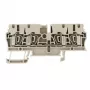 Weidmüller ZDU 2.5/4AN borne de paso, conexión por resorte, 2,5 mm², beige, 100 unidades