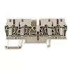 Weidmüller ZDU 2.5/4AN borne de paso, conexión por resorte, 2,5 mm², beige, 100 unidades