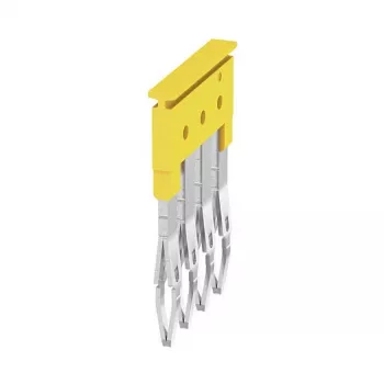 Weidmüller ZQV 2.5/4 Puente transversal, 4 polos, 2,5 mm², amarillo, 60 uds.